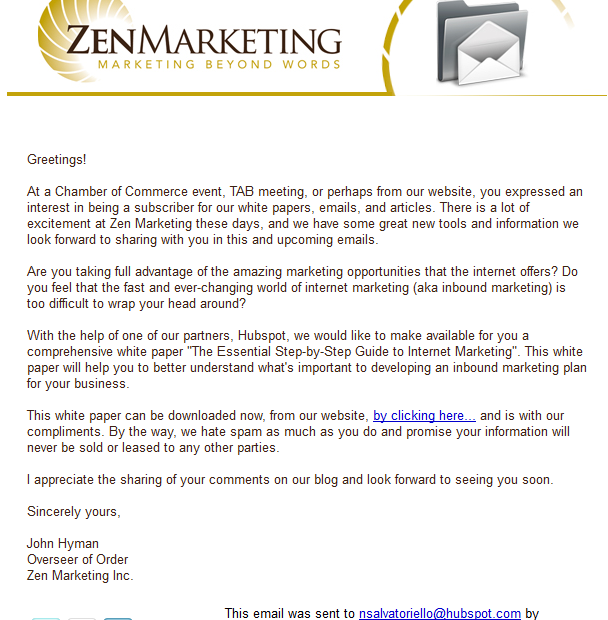 Zen Marketing Lead Engagement Example   2012 03 13