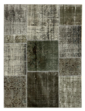 patchwork overdyed contemporary rug sustainable home decor recycled boston