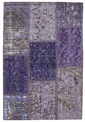 patchwork overdye purple contemporary cozy rug home decor boston