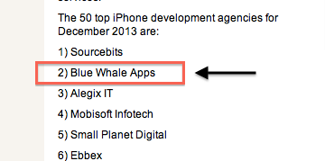 Blue Whale Apps top development company