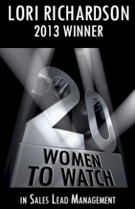 20 Women to Watch Sales Lead Management 2013 20 Women to Watch Sales Lead Management 2013