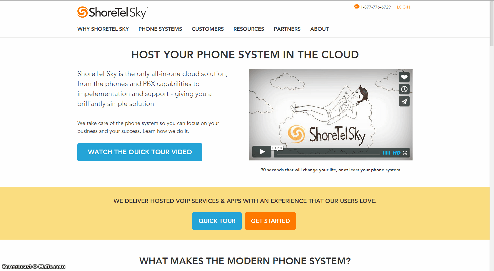 ShoreTel Sky Homepage  inbound marketing web design