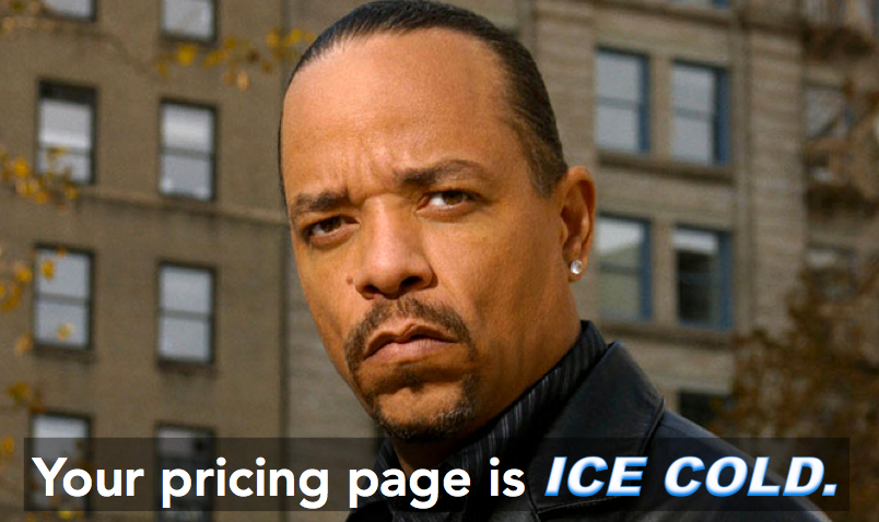 pricing page
