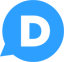 disqus social icon blue transparent 64