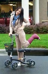 school on crutches there is an option a knee walker school on crutches there is an option a knee walker