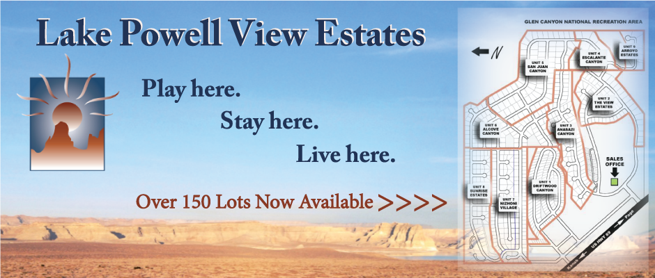 Lake Powell View Estates Lots Available