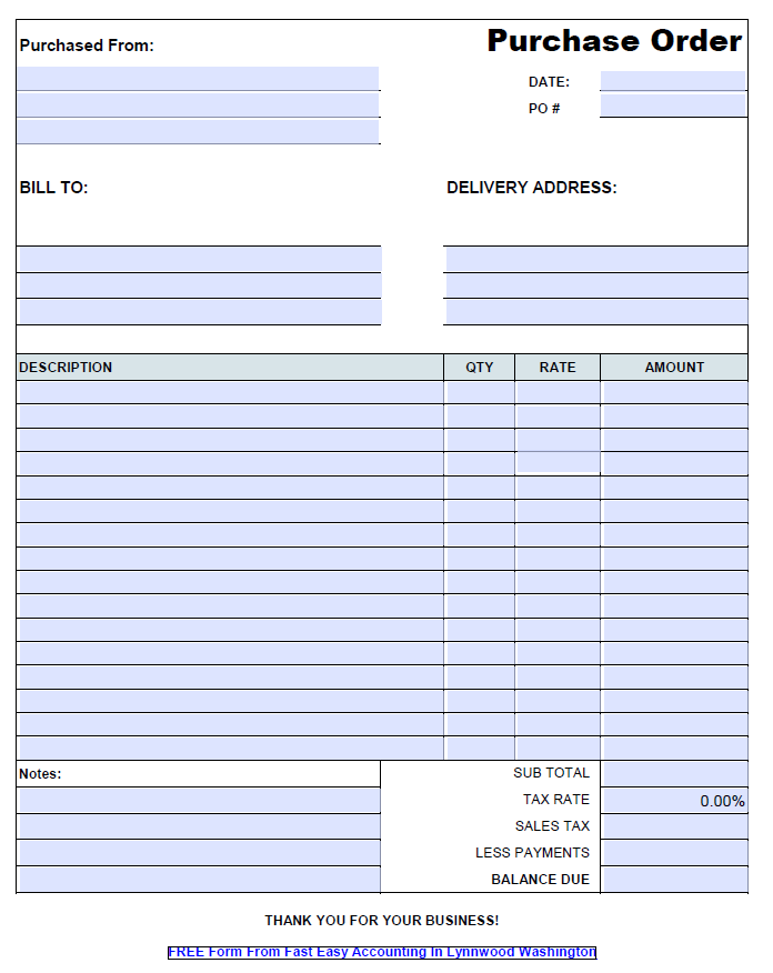 excel spreadsheet order form template