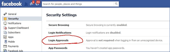 facebook security