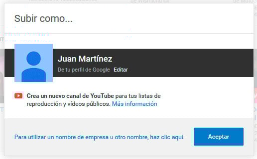 seleccion de perfil en youtube seleccion de perfil en youtube