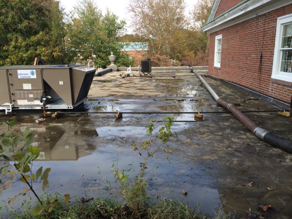 Why Is There Ponding Water On My Flat Roof