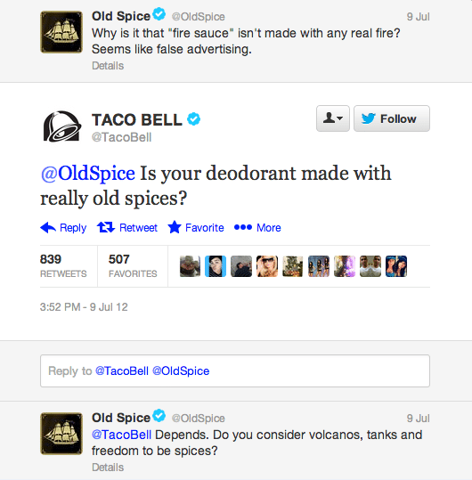 Old Spice and Taco Bell