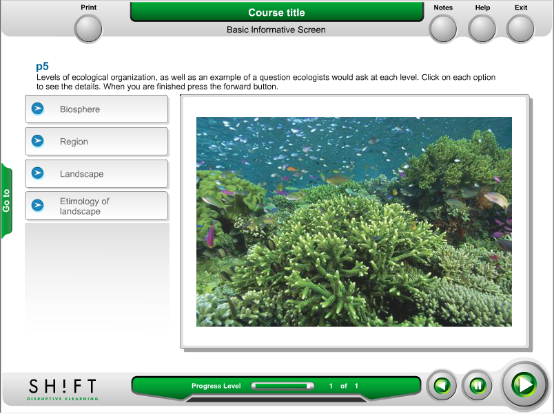 elearning template