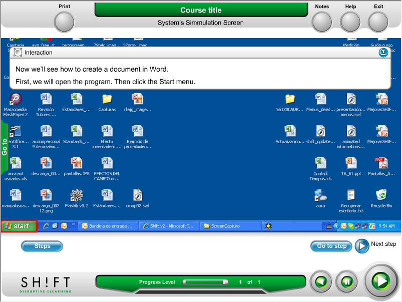 elearning simulation