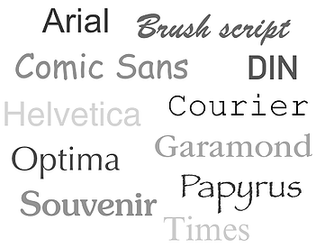 fonts branding your garden business