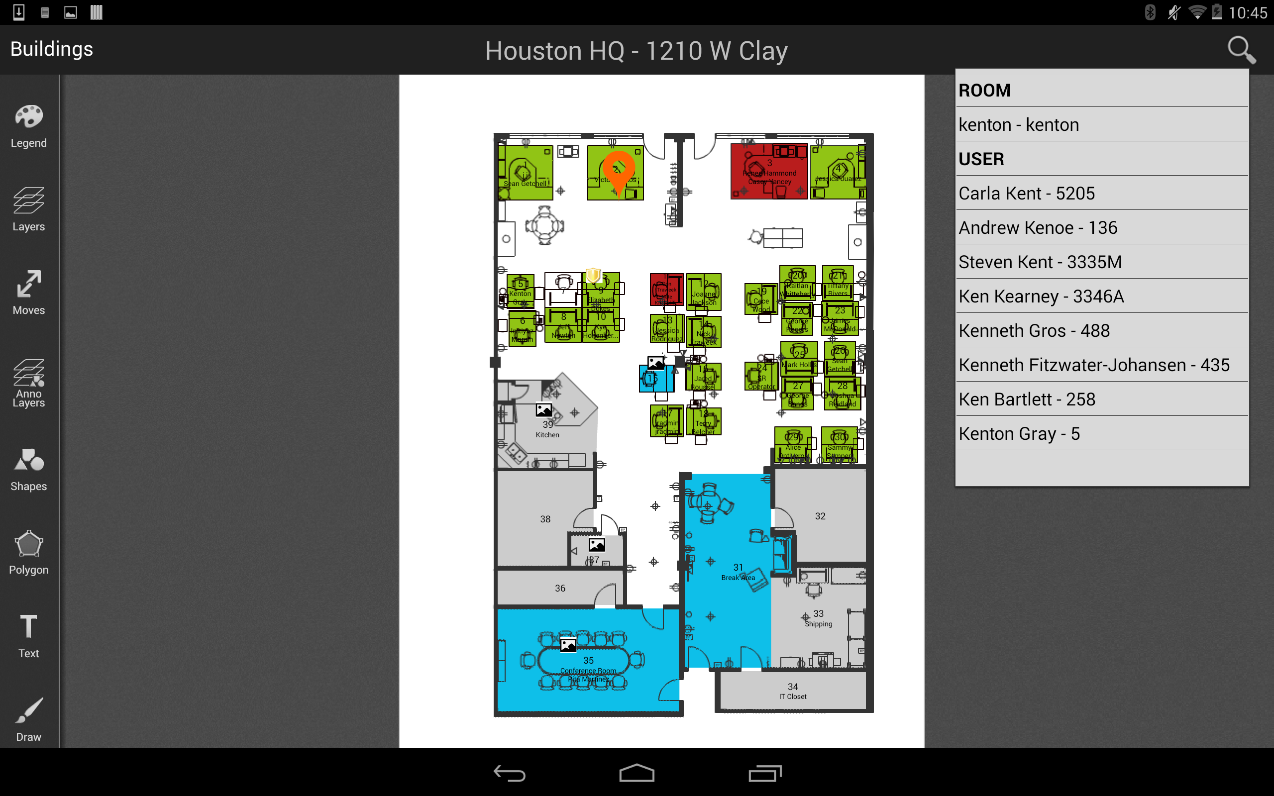 iOffice Space Manager Search