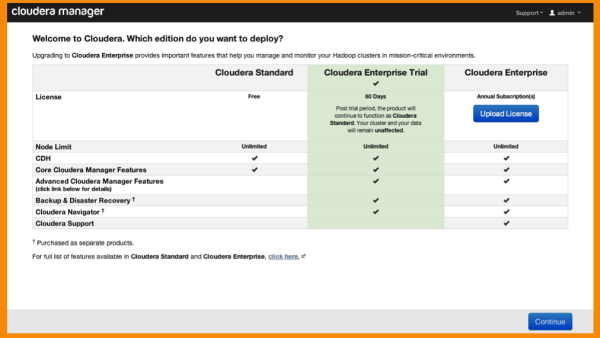 The GUI will now prompt you to restart Cloudera Manager server. Run the following command on cdh-manager node.