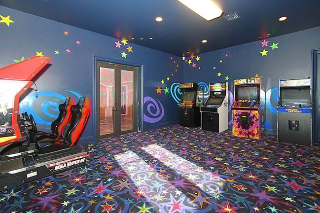 Rainy days are made for indoor play, and the fully-equipped arcade room is sure to tempt kids of all ages with an array of classic games. Rainy days are made for indoor play, and the fully-equipped arcade room is sure to tempt kids of all ages with an array of classic games.