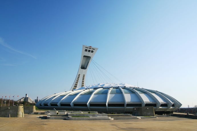 The Olympic Stadium in Montreal The Olympic Stadium in Montreal