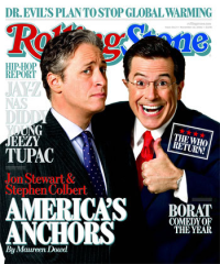 Colbert and Daily Show choose SnapStream (rolling stone cover)