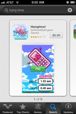 hangtime app, whipp list of odd apps