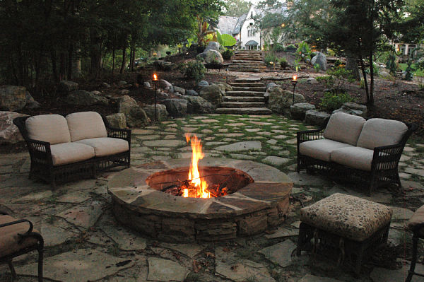 Building Woodland Garden Ideas Photograph Steps Lead To A