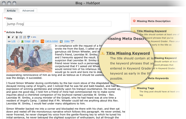 Hubspot Blogging Tool