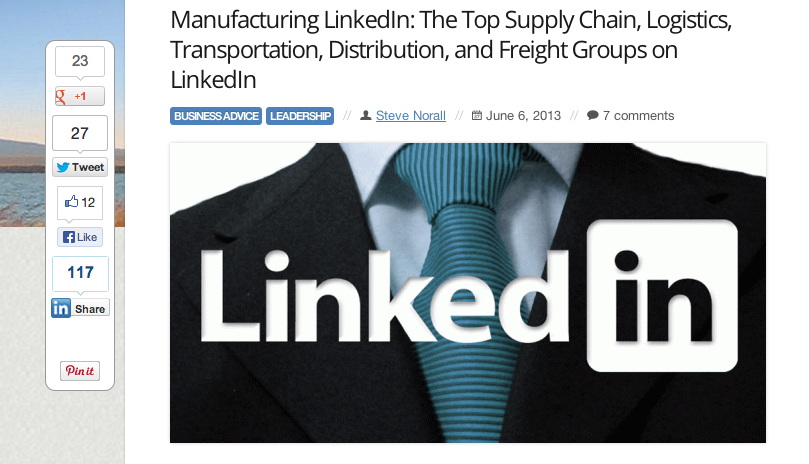 How to Make Your Content More Sharable on LinkedIn cerasis example