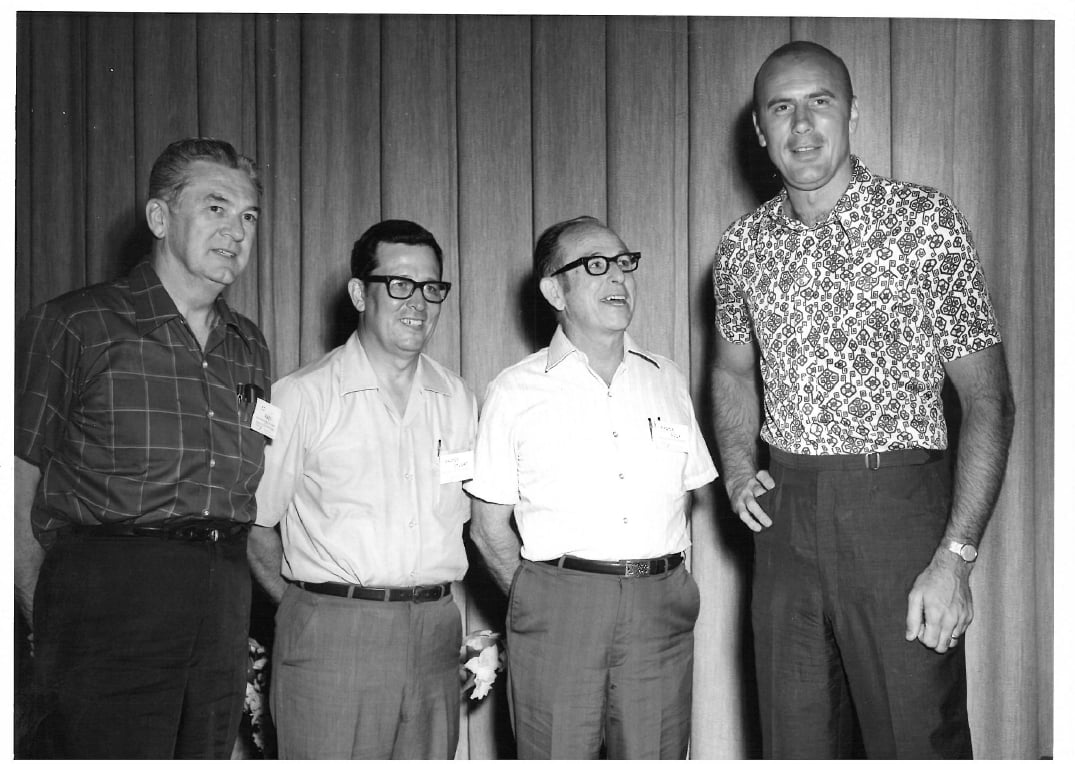  Faculty members and LSU basketball player Bob Pettit, 1967 graduate of the School