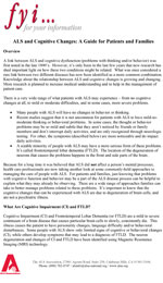Cognitive changes