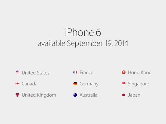 iPhone 6 availability iPhone 6 availability