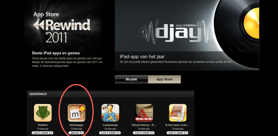Apple Rewind 2011 (Netherlands) - Letterlegger describe the image
