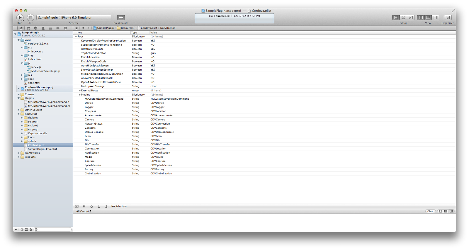 create plugins using phonegap