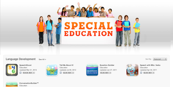 Speech with Milo featured by Apple