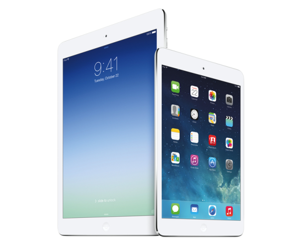 iPad Air and retina iPad Mini