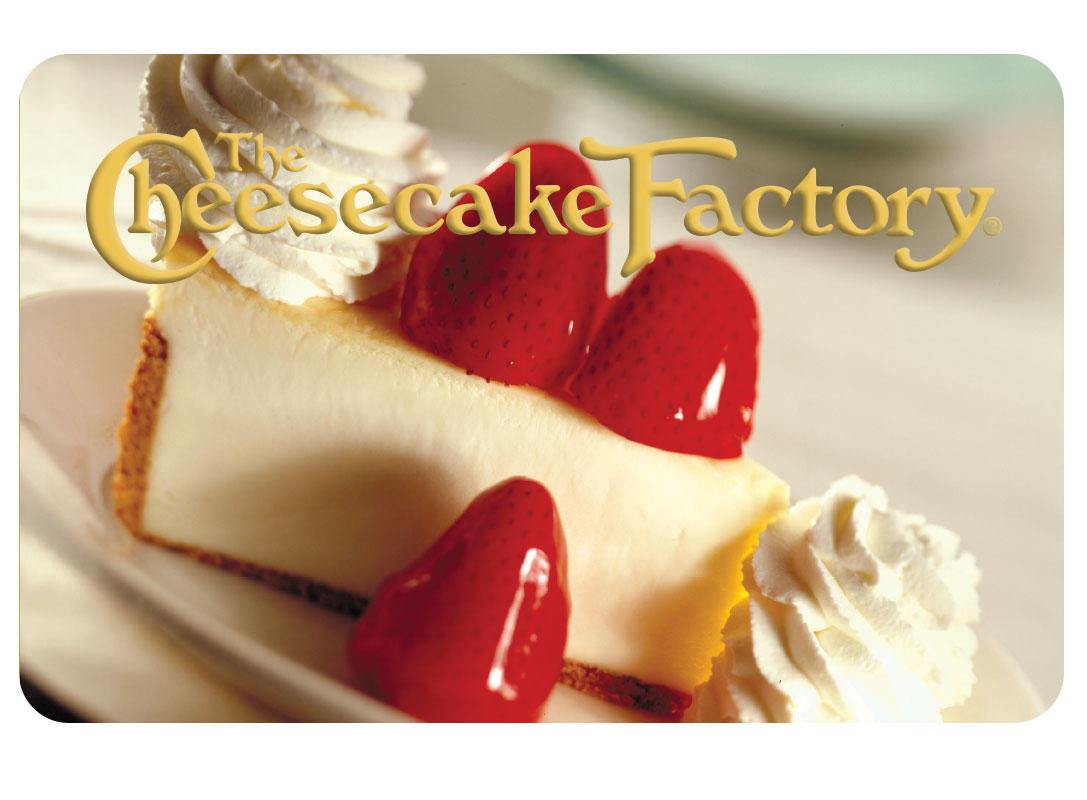 The Cheesecake Factory Gift Card - the cheesecake factory gift cards i loyalty rewards i incentives The Cheesecake Factory Gift Card - the cheesecake factory gift cards i loyalty rewards i incentives