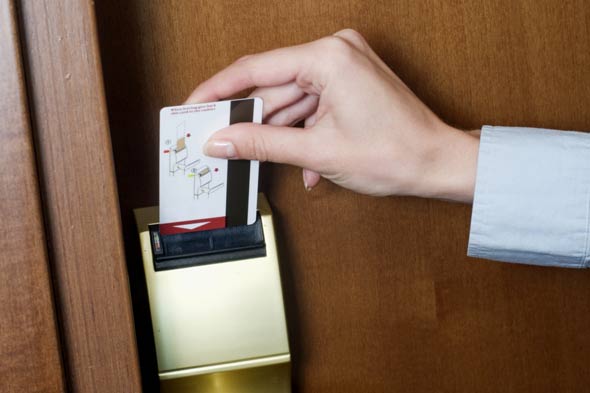 hotel room key card system