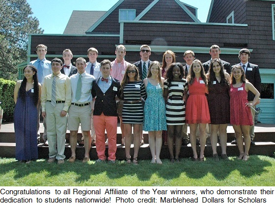 Scholarship recipients from Marblehead Dollars for Scholars
