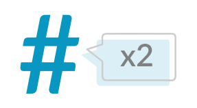 Usando hashtags, se duplica la interacción con el tweet