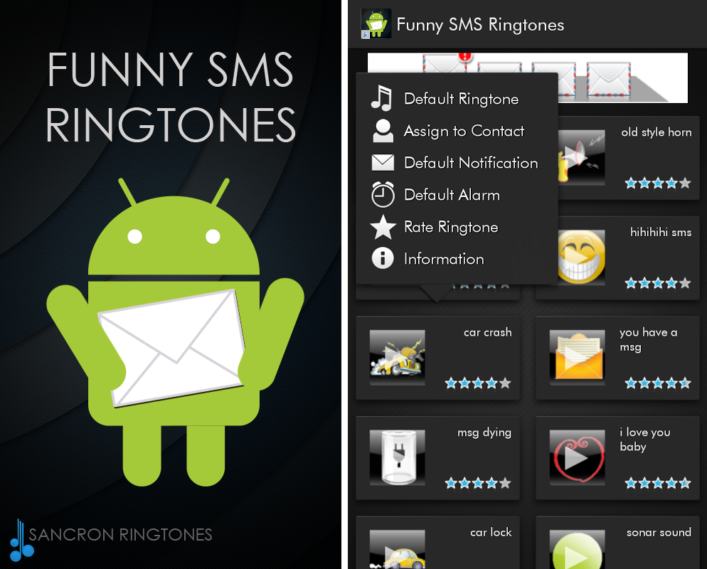 Funny SMS Ringtones (by Sancron Funny Ringtones) , something ...