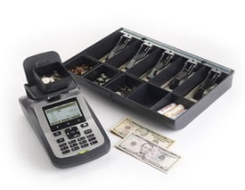 Tellermate Cash counter and drawer