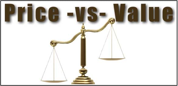 value vs price