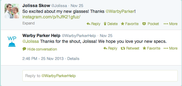 Warby Parker on Twitter