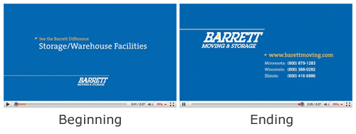 Branded Video Intro and Exit Screens