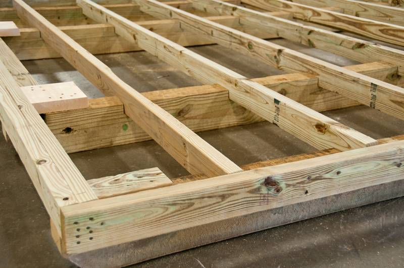 How to build a shed floor frame