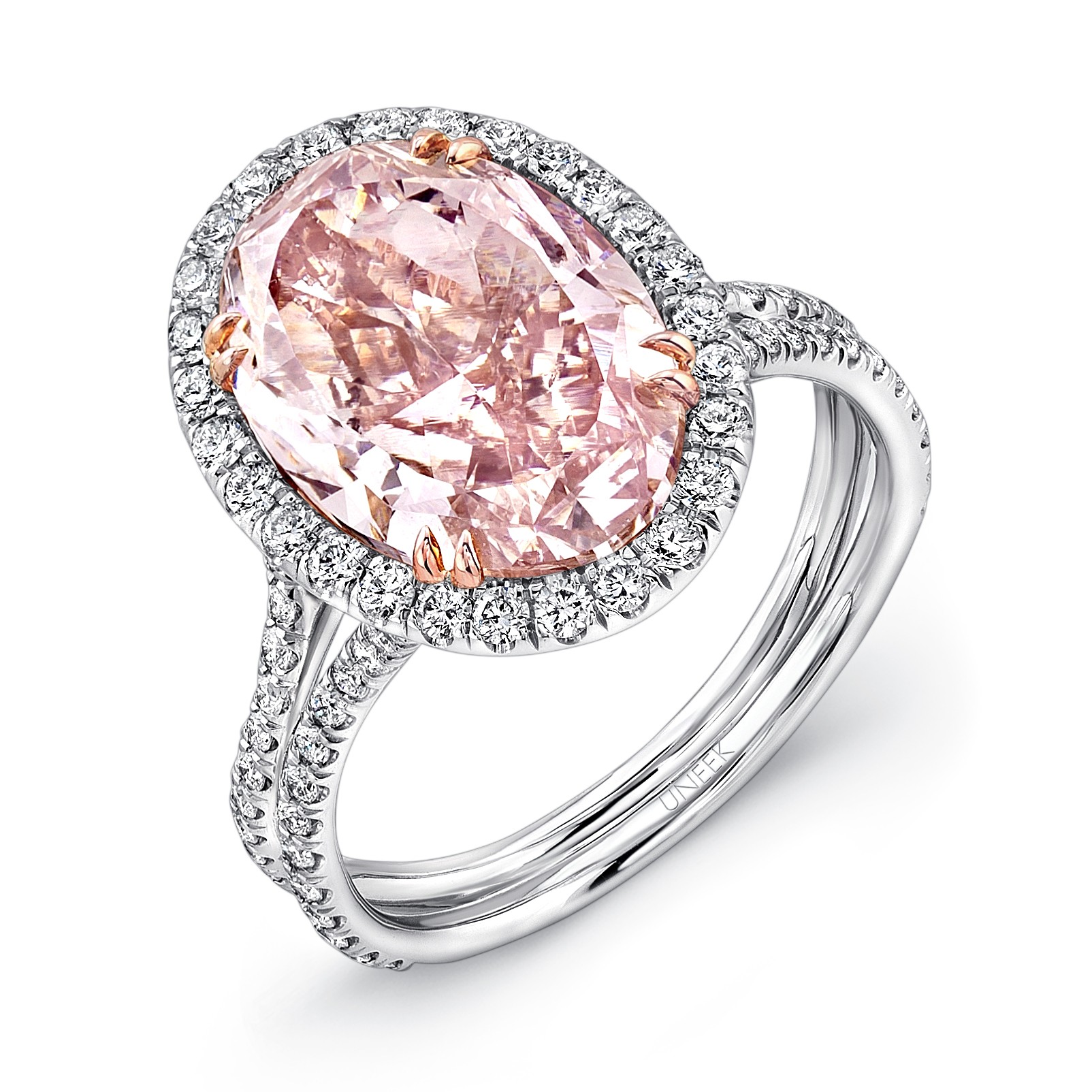 Pink diamond engagement rings conquest