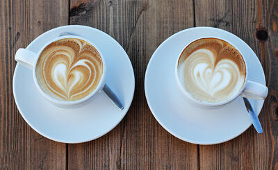 heartshaped lattes