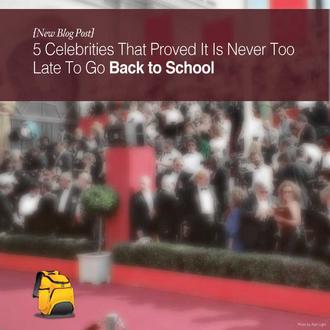 5 Celebrities That Proved It Is Never Too Late to Go Back to School