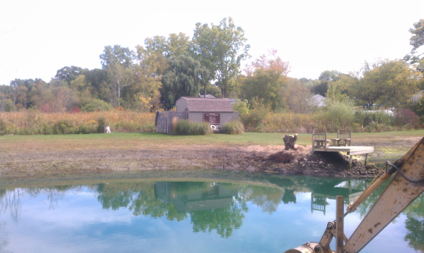 pond clarkston dredge michigan mi