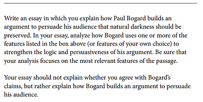 The Essay (I am Dying for a 12) - Perfect Score Project