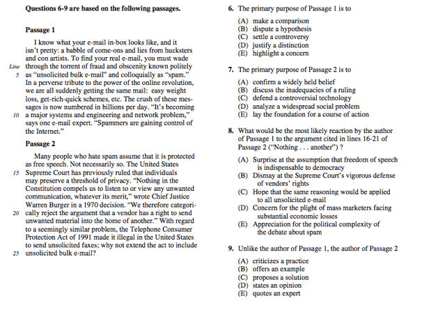 What's Actually Tested on the SAT Reading section? SAT Reading Skills